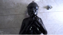 Today it is latex maid doll for domestic servants, with a cleansing cream spray covering the entire
